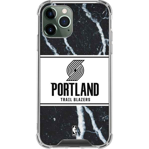 NBA Portland Trail Blazers Marble iPhone 12 Pro Clear Case