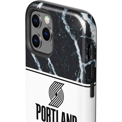 NBA Portland Trail Blazers Marble iPhone 12 Pro Impact Case