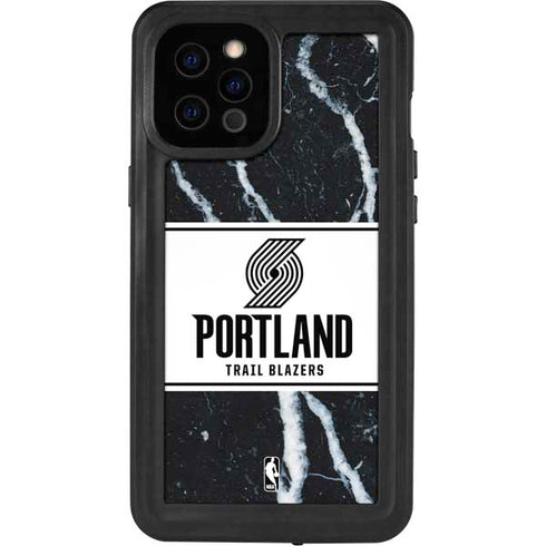 NBA Portland Trail Blazers Marble iPhone 12 Pro Max Waterproof Case