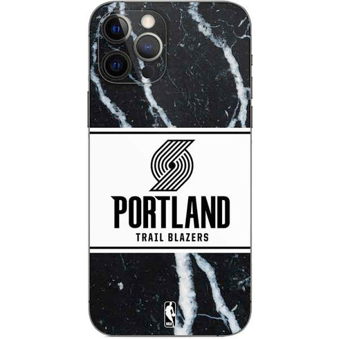 NBA Portland Trail Blazers Marble iPhone 12 Pro Skin