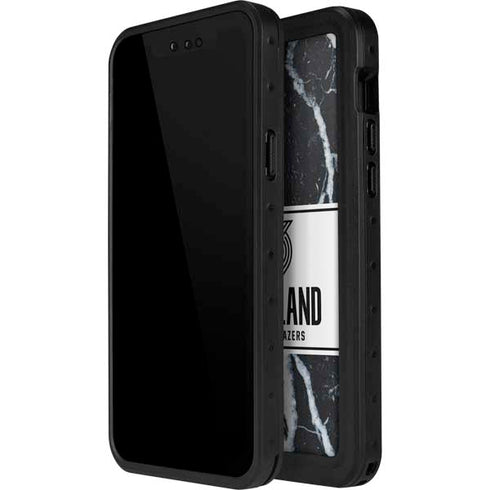 NBA Portland Trail Blazers Marble iPhone 13 Mini Waterproof Case