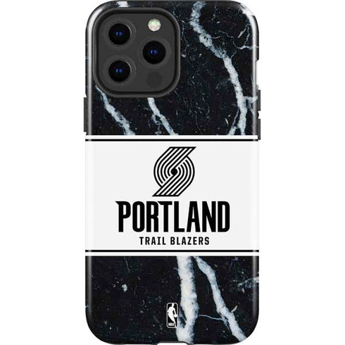 NBA Portland Trail Blazers Marble iPhone 13 Pro Max Impact Case