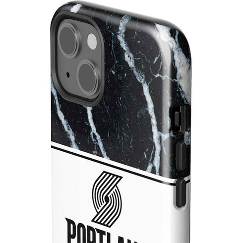 NBA Portland Trail Blazers Marble iPhone 14 Impact Case