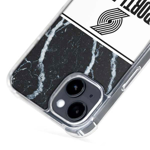 NBA Portland Trail Blazers Marble iPhone 15 Plus MagSafe Case