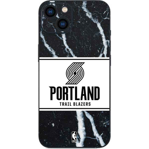 NBA Portland Trail Blazers Marble iPhone 14 Plus Skin
