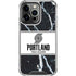 NBA Portland Trail Blazers Marble iPhone 15 Pro Clear Case