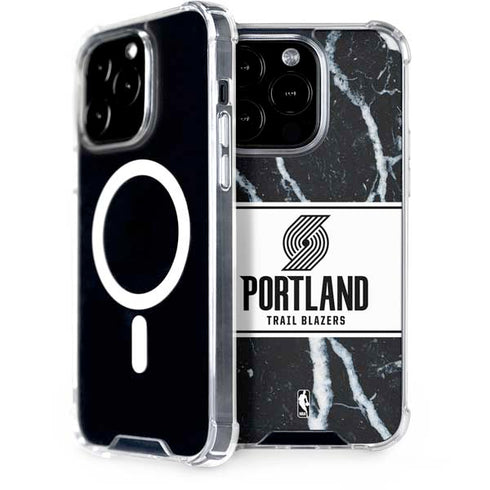 NBA Portland Trail Blazers Marble iPhone 15 Pro MagSafe Case