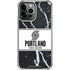 NBA Portland Trail Blazers Marble iPhone 15 Pro Max Clear Case