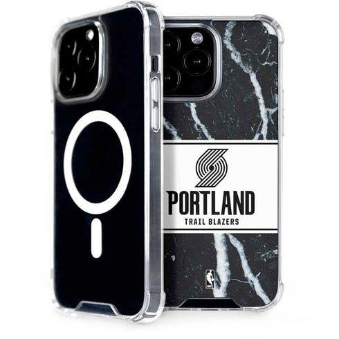 NBA Portland Trail Blazers Marble iPhone 15 Pro Max MagSafe Case