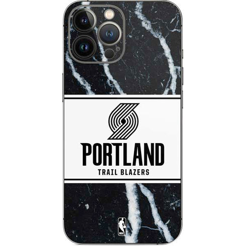 NBA Portland Trail Blazers Marble iPhone 14 Pro Max Skin