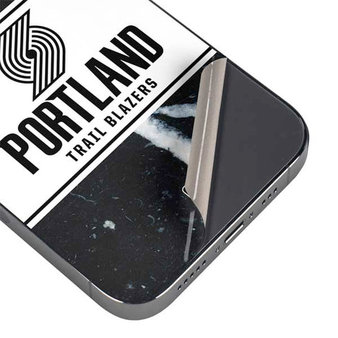 NBA Portland Trail Blazers Marble iPhone 14 Pro Max Skin