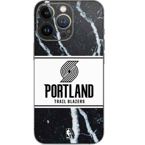 NBA Portland Trail Blazers Marble iPhone 15 Pro Skin