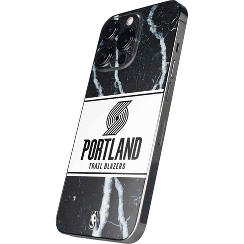 NBA Portland Trail Blazers Marble iPhone 14 Pro Skin