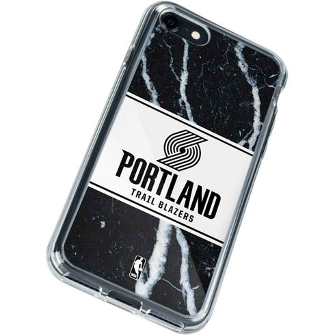 NBA Portland Trail Blazers Marble iPhone SE (2nd & 3rd Gen) Clear Case