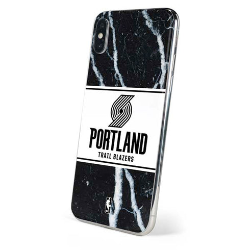 NBA Portland Trail Blazers Marble iPhone X Skin