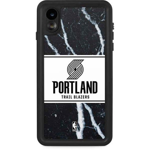 NBA Portland Trail Blazers Marble iPhone XR Waterproof Case