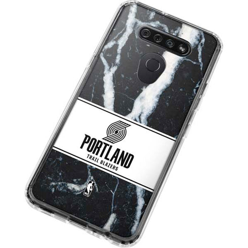 NBA Portland Trail Blazers Marble LG K51/Q51 Clear Case