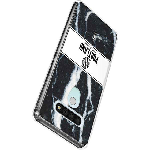 NBA Portland Trail Blazers Marble LG Stylo 6 Clear Case