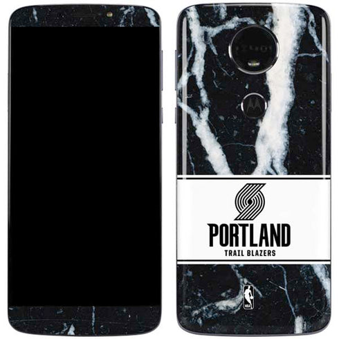 NBA Portland Trail Blazers Marble Moto E5 Plus Skin