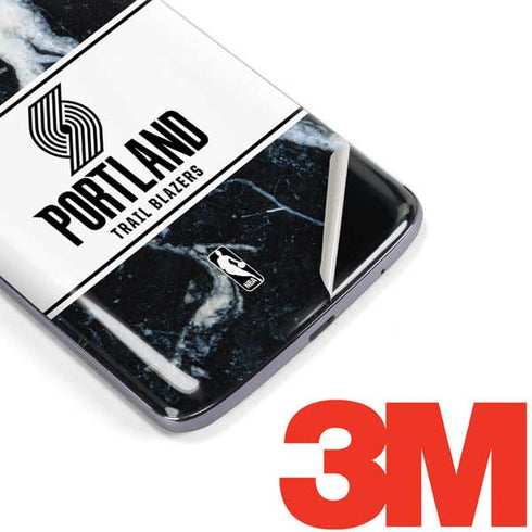 NBA Portland Trail Blazers Marble Moto E5 Plus Skin