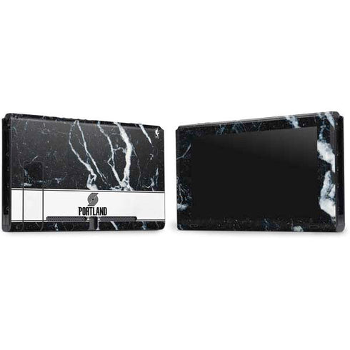 NBA Portland Trail Blazers Marble Nintendo Switch Bundle Skin