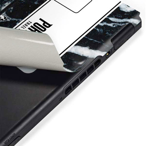 NBA Portland Trail Blazers Marble Nintendo Switch Bundle Skin