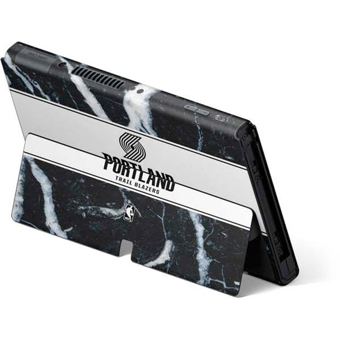 NBA Portland Trail Blazers Marble Nintendo Switch OLED (2021) Skin