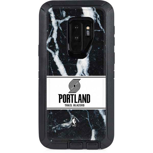 NBA Portland Trail Blazers Marble Otterbox Defender Galaxy Skin