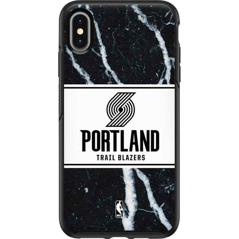 NBA Portland Trail Blazers Marble Otterbox Symmetry iPhone Skin