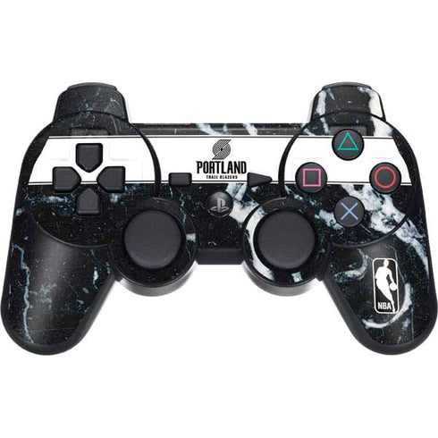 NBA Portland Trail Blazers Marble PS3 Dual Shock wireless controller Skin