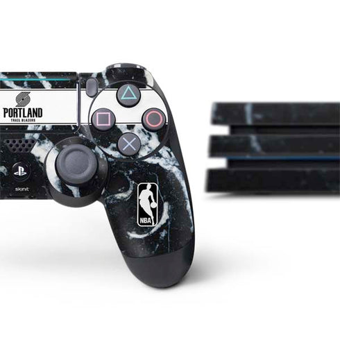 NBA Portland Trail Blazers Marble PS4 Pro Bundle Skin