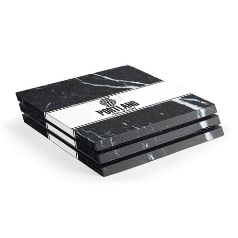 NBA Portland Trail Blazers Marble PS4 Pro Console Skin