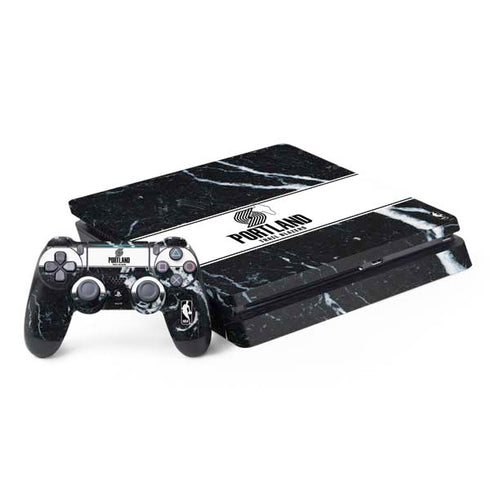 NBA Portland Trail Blazers Marble PS4 Slim Bundle Skin