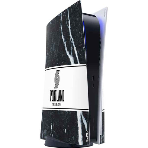 NBA Portland Trail Blazers Marble PS5 Console Skin