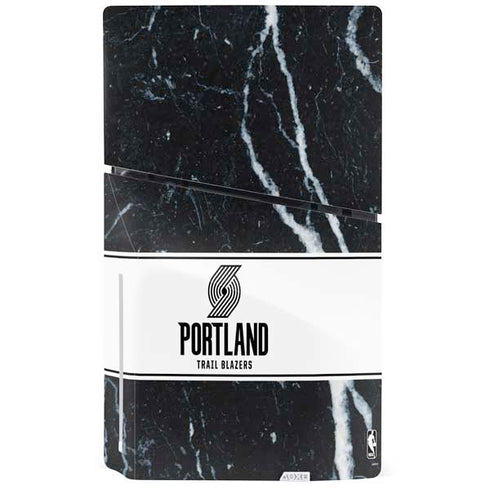 NBA Portland Trail Blazers Marble PS5 Slim Disk Bundle Skin