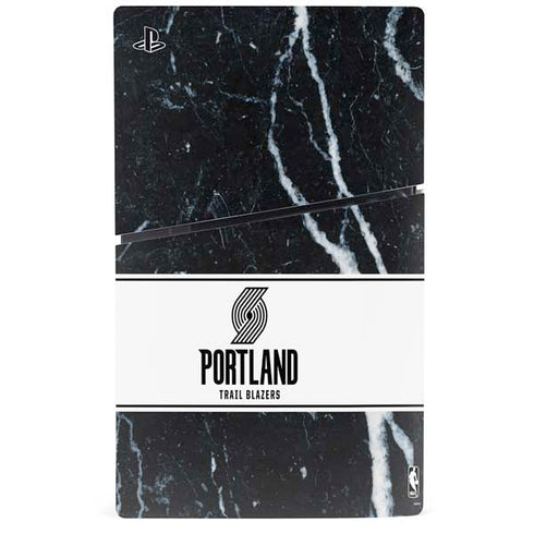 NBA Portland Trail Blazers Marble PS5 Slim Disk Console Skin