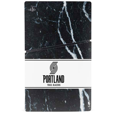 NBA Portland Trail Blazers Marble PS5 Slim Digital Edition Bundle Skin