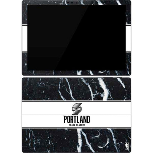 NBA Portland Trail Blazers Marble Surface Pro 7 Skin