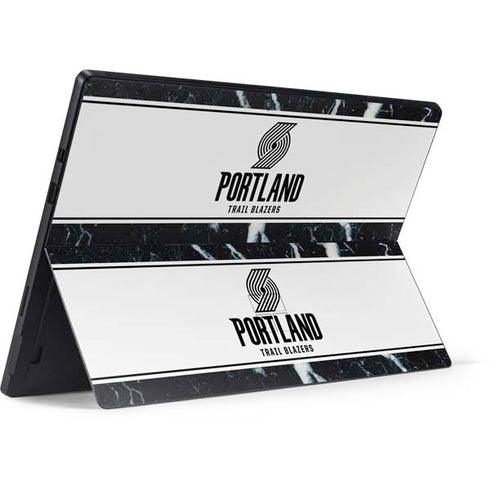 NBA Portland Trail Blazers Marble Surface Pro 7 Skin