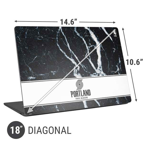 NBA Portland Trail Blazers Marble Universal Laptop 18in (14.6 x 10.6in) Skin