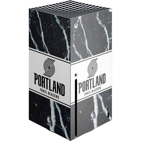 NBA Portland Trail Blazers Marble Xbox Series X Console Skin