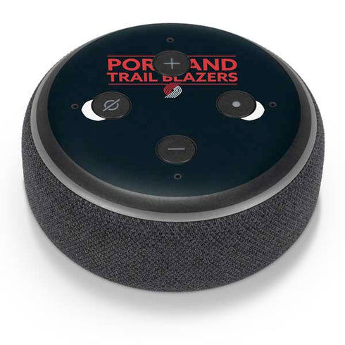 NBA Portland Trail Blazers Standard - Black Amazon Echo Dot Skin