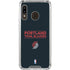 NBA Portland Trail Blazers Standard - Black Galaxy A30 Clear Case