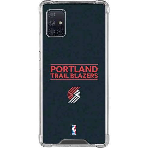 NBA Portland Trail Blazers Standard - Black Galaxy A51 5G Clear Case