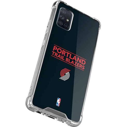 NBA Portland Trail Blazers Standard - Black Galaxy A51 5G Clear Case