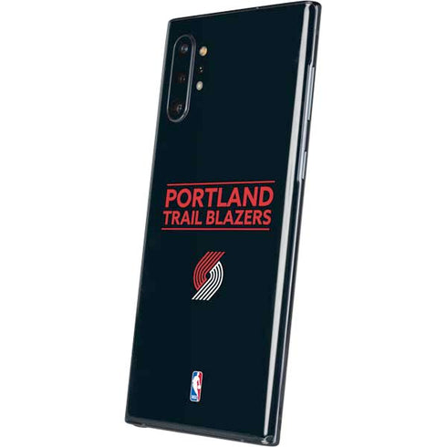 NBA Portland Trail Blazers Standard - Black Galaxy Note 10 Plus Skin