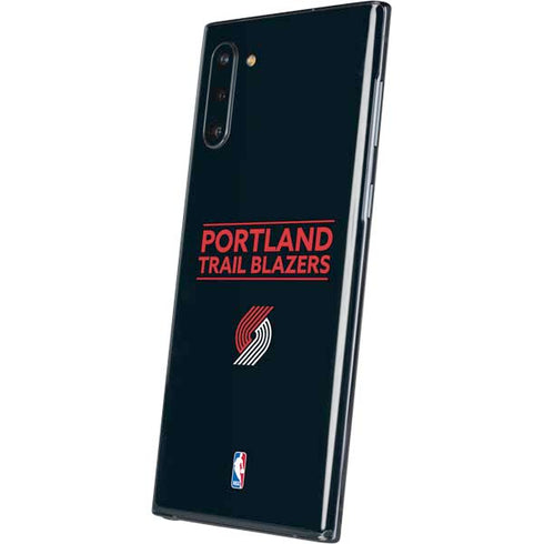 NBA Portland Trail Blazers Standard - Black Galaxy Note 10 Skin
