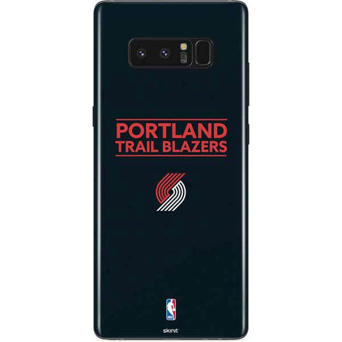 NBA Portland Trail Blazers Standard - Black Galaxy Note 8 Skin