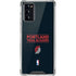 NBA Portland Trail Blazers Standard - Black Galaxy Note20 5G Clear Case