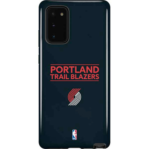 NBA Portland Trail Blazers Standard - Black Galaxy Note20 5G Pro Case